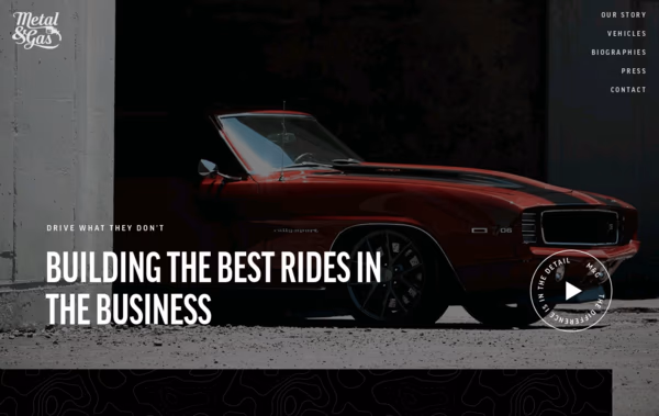 Metal & Gas Web Design