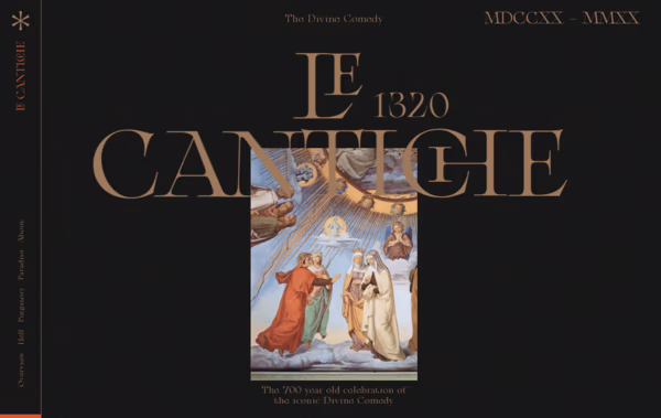 Le Cantiche 1320 Web Design