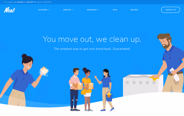This is Neat Cleaning Web Design