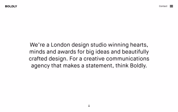 Boldly Design Agency Web Design
