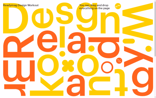Readymag Design Workout Web Design