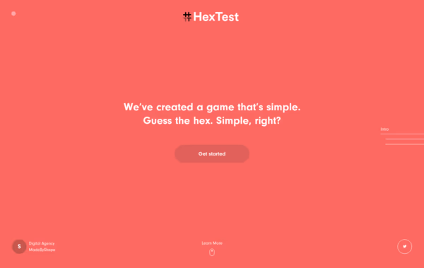 Hex Test Web Design