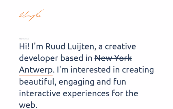 Ruud Luijten Web Design