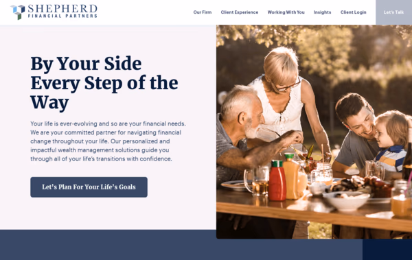 Shepherd Financial Partners Web Design