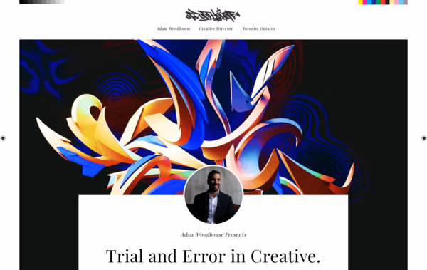Adam Woodhouse Creative Director Web Design