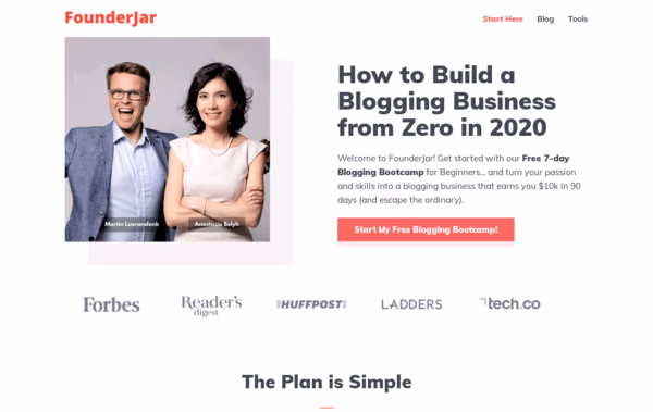 FounderJar Web Design