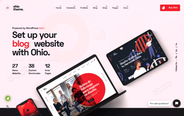 Ohio WordPress Theme Web Design