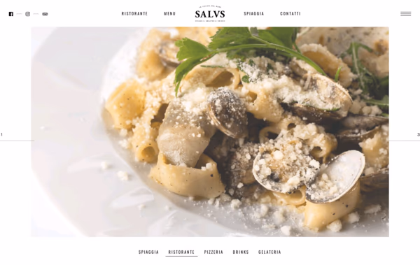 Salus Beach & Restaurant Web Design