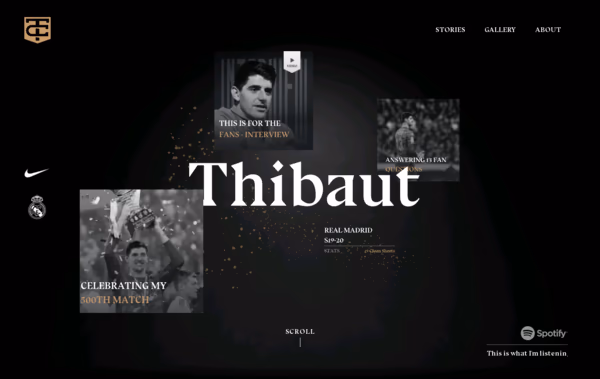 Thibaut Courtois Podcast Web Design