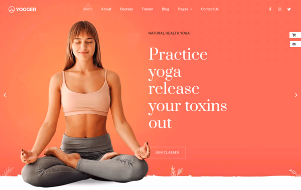 Yogger Studio Web Design
