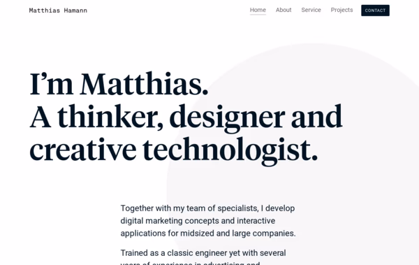 Matthias Hamann Web Development Web Design
