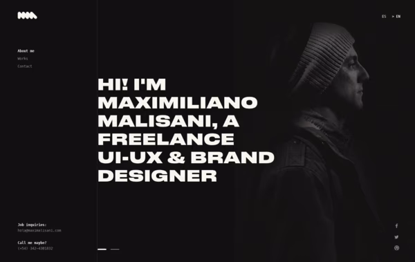 Maximiliano Malisani Portfolio Web Design