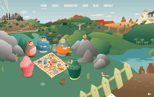 The Story of Babushka Children's Book Web Design
