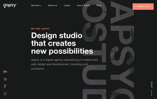 Gapsy Creative Design Studio Web Design