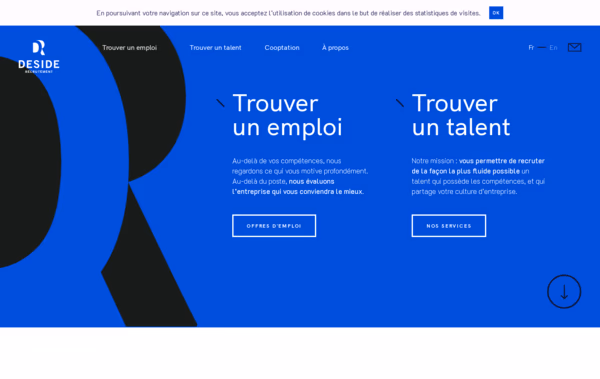 Deside Recruitment Web Design
