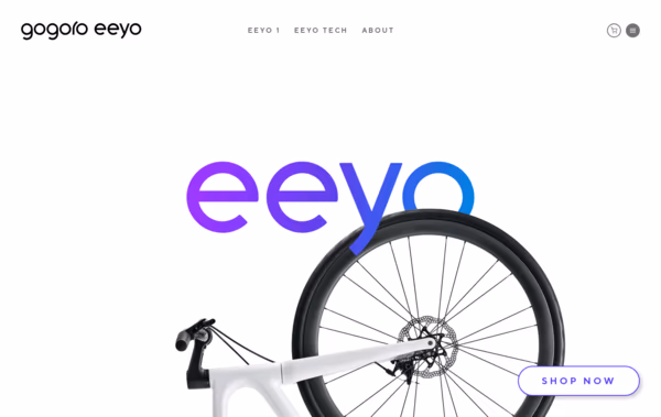 Gogoro Eeyo Bike Web Design