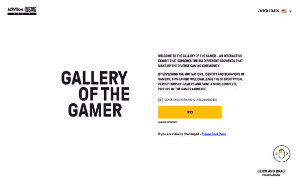 Activision Blizzard Media Web Design