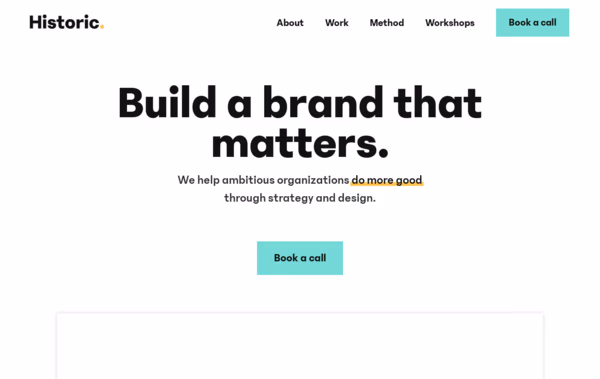Historic Agency Web Design