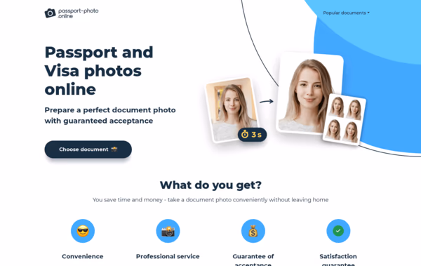 Passport Photo Online Web Design