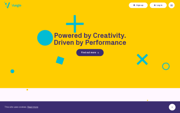 Vungle Mobile Advertising Company Web Design