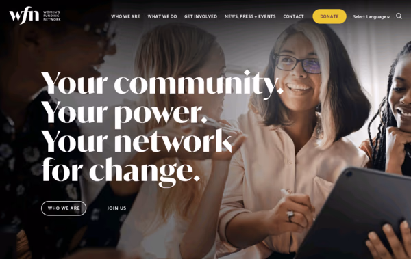 Women's Funding Network Web Design