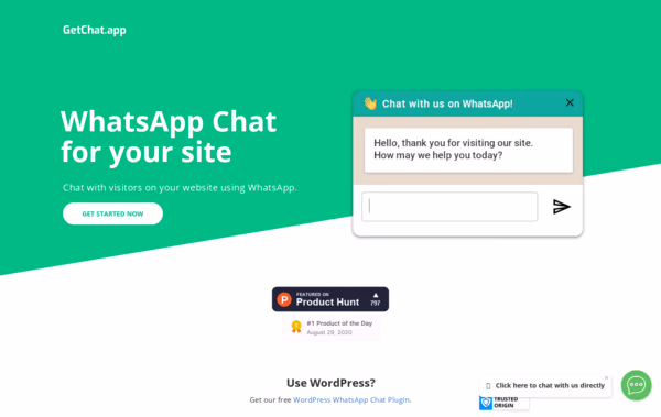 GetChat.app Web Design
