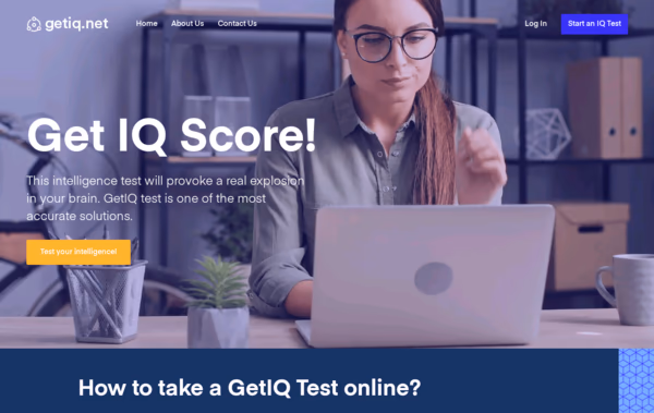 Get IQ Score Web Design