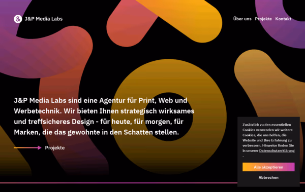 J&P Media Labs Design Agency Web Design