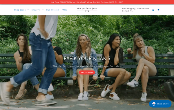 The Perfect Jean Web Design