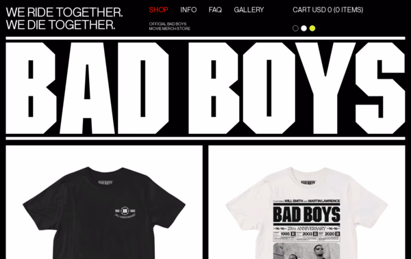 Bad Boys Supply Web Design
