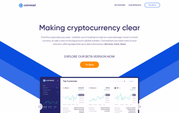 Coinread Web Design