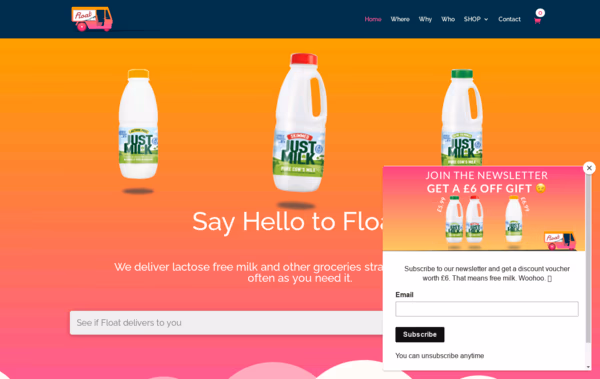 Float Delivery Web Design