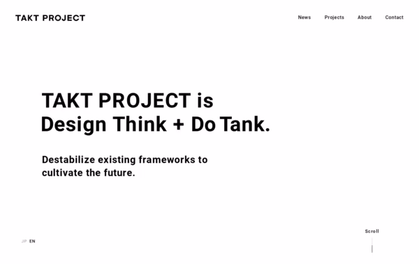 TAKT PROJECT Web Design