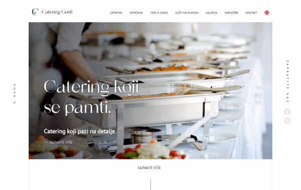 Catering Gusti Zadar Web Design