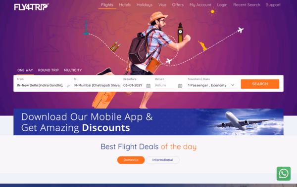 Fly4trip Web Design
