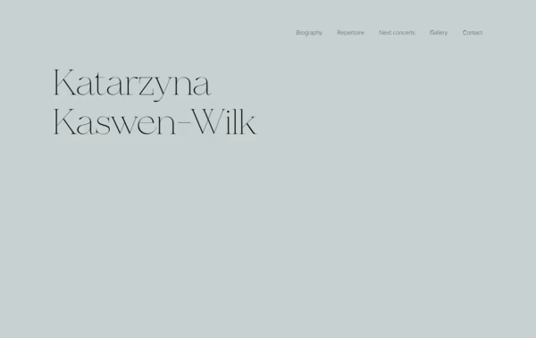 Katarzyna Kaswen-Wilk Web Design