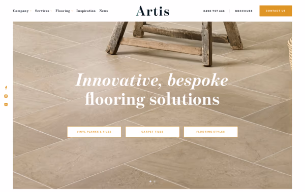 Artis Flooring Web Design