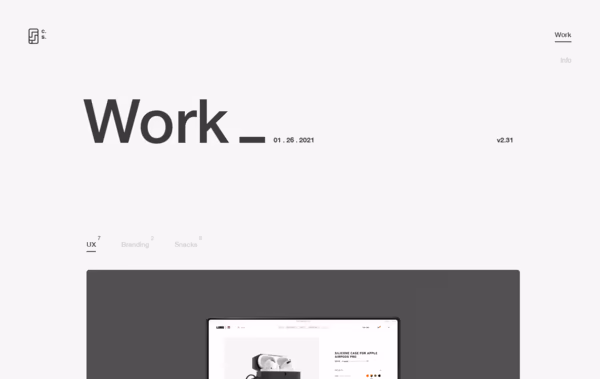Cameron Sagey Portfolio Web Design