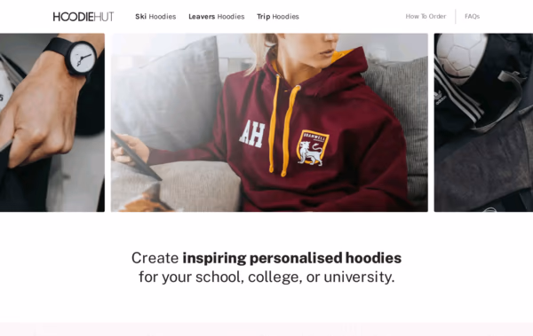 Hoodie Hut Web Design