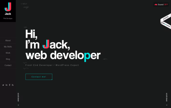 JJ WordPress / Web Developer Portfolio Web Design