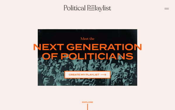 Political Playlist Web Design