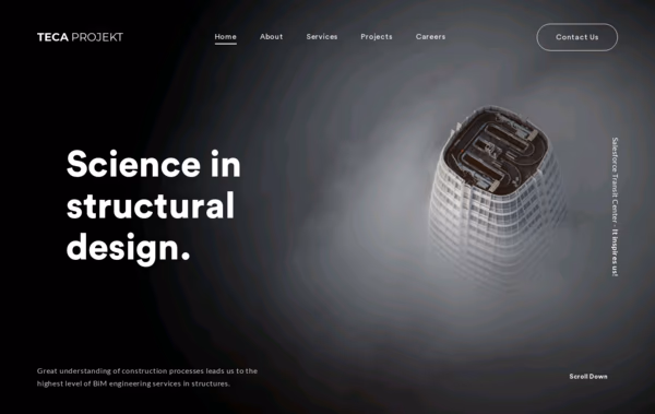 TECA Projekt Web Design