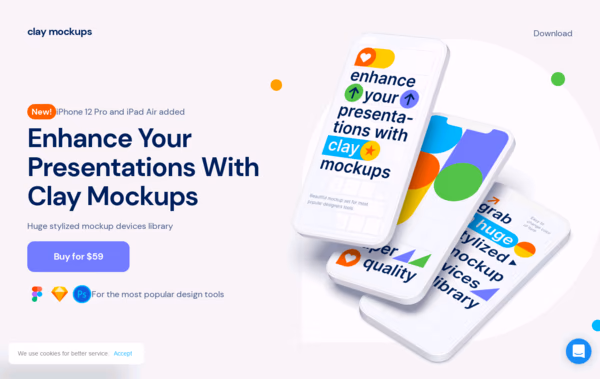 Clay Mockups Web Design