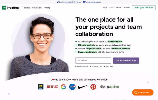 ProofHub: All-in-One Project Planning Software Web Design