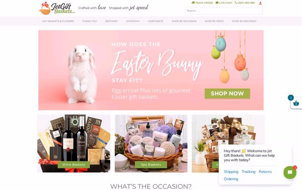 Jet Gift Baskets Web Design