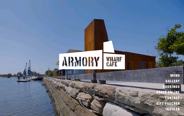 Armory Wharf Cafe Web Design
