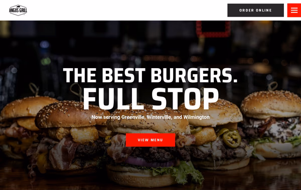 Angus Grill Web Design