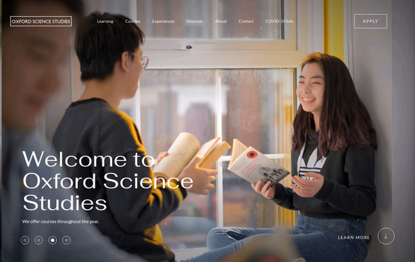 Oxford Science Studies  Web Design