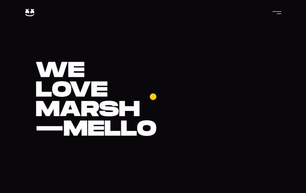 Marshmello Web Design