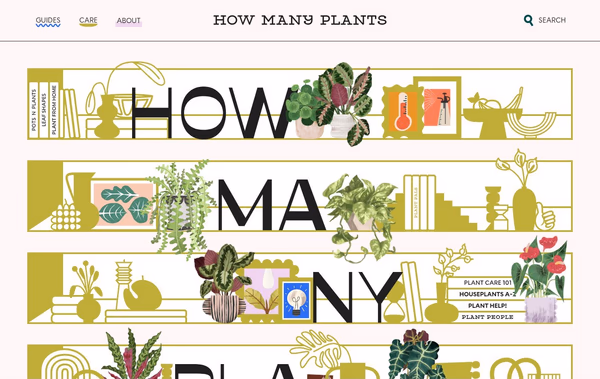 How Many Plants Web Design